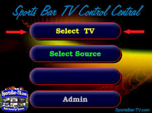SBTouch System - Easy as 1-2-3 - First, Select TV
